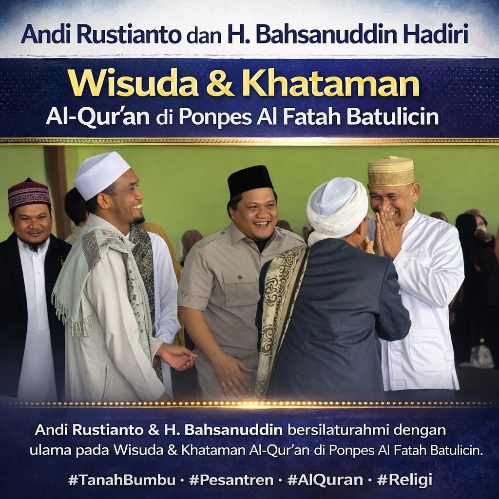 Anggota DPRD Tanah Bumbu Andi Rustianto dan Wakil Bupati Tanah Bumbu H. Bahsanuddin Hadiri Wisuda & 